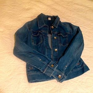 GAP jean jacket size M denim stretch EUC